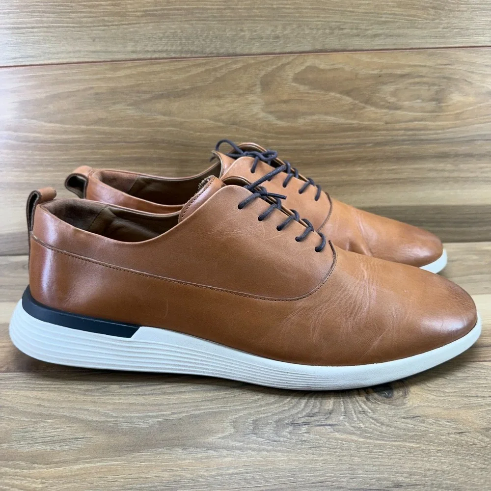 Wolf & Shepherd Crossover Derby Elite Oxfords Mens 14 Honey Soft Leather Lace-up